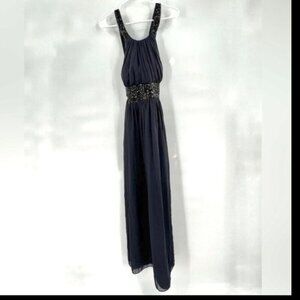 Calvin Klein blue sequin maxi dress size 12